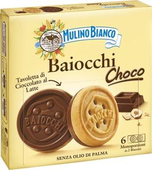 BISCOTTI MULINO BIANCO BAIOCCHI CHOCO  144GR