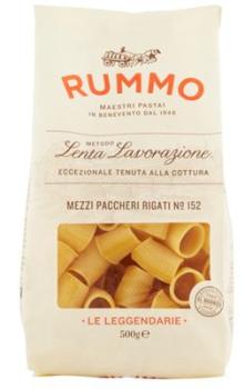 PASTA RUMMO MEZZI PACCHERI RIGATI 500GR  N.152