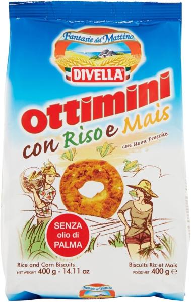 Divella Ottimini Riso e Mais Kekse 400g
