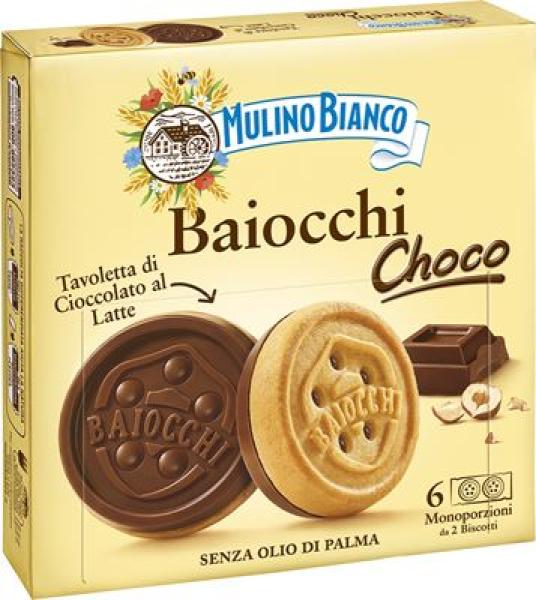 BISCOTTI MULINO BIANCO BAIOCCHI CHOCO  144GR