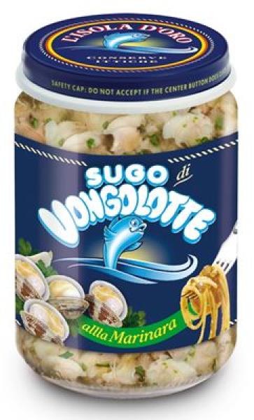 SUGO ISOLA D'ORO VONGOLE MARINARA 130 GR