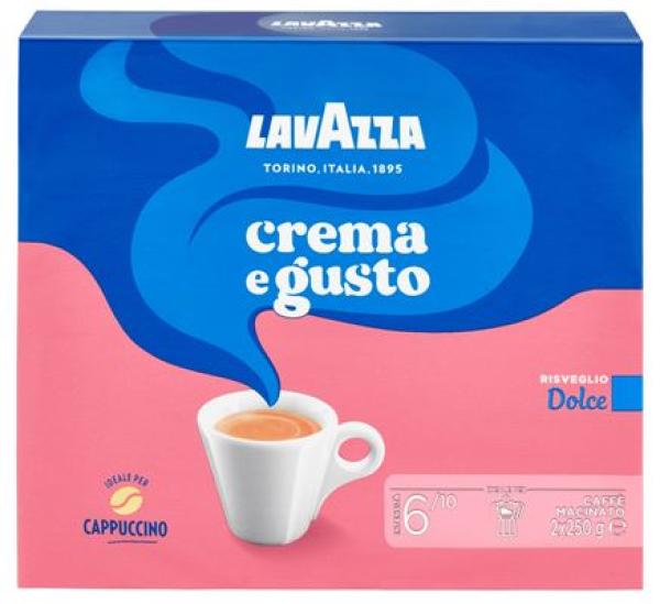 CAFFE LAVAZZA  CREMA E GUSTO DOLCE 2X250GR