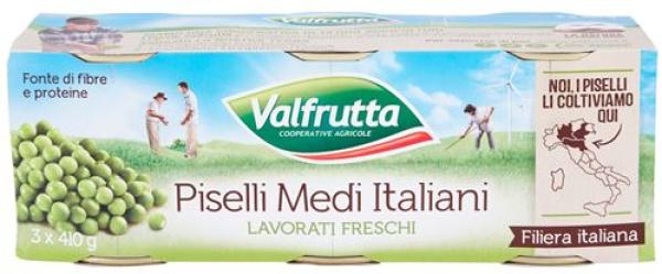 VALFRUTTA PISELLI  3X410GR