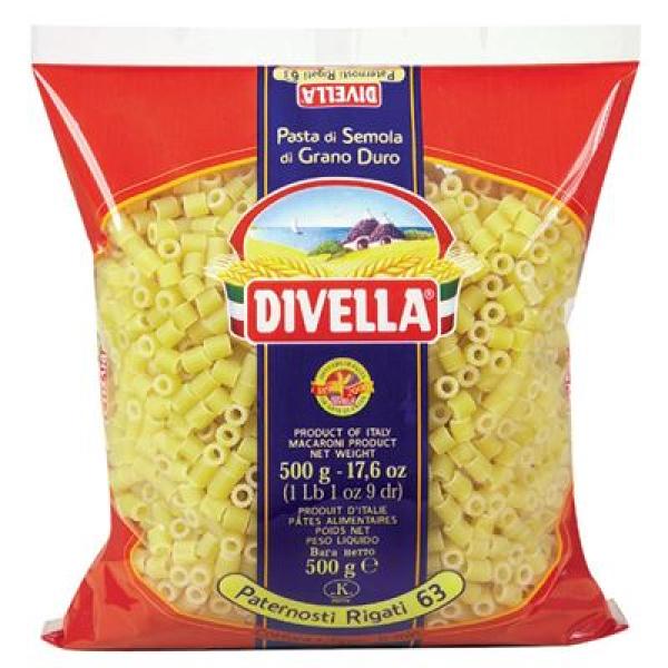 NUDEL DIVELLA  PATERNOSTI RIGATI N63 500GR