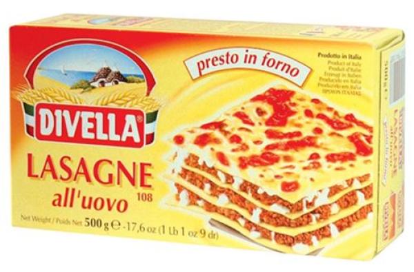 NUDEL DIVELLA  LASAGNA MIT EI N108 500GR