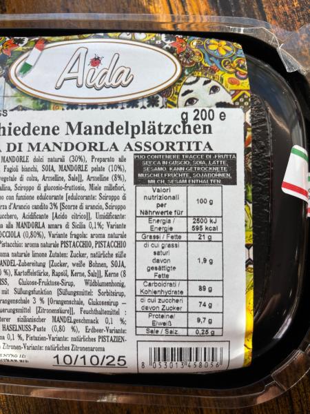 Mandelplätzchen verschiedene Sorten 200g
