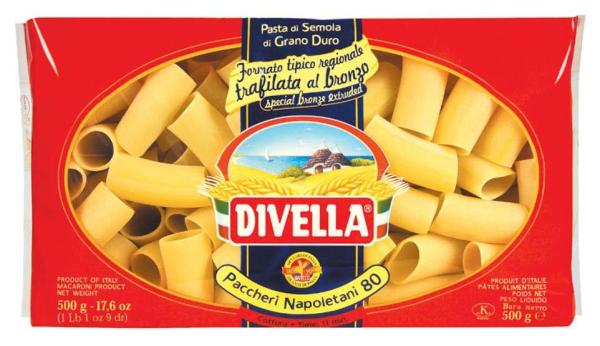 Nudeln Divella Neapolitan Paccheri Nr. 80  - 500 gr